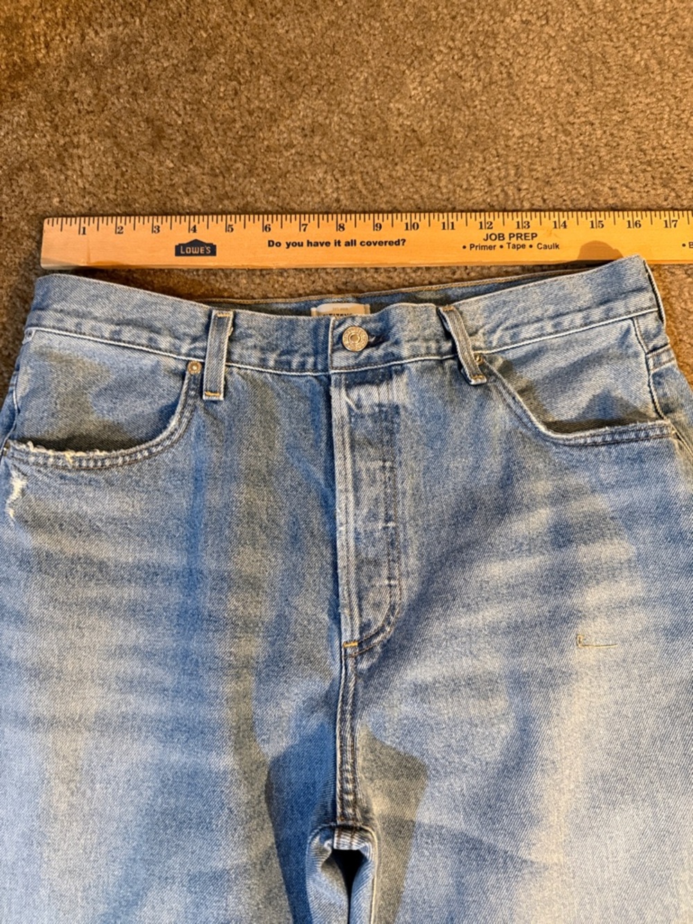 Citizens Of Humanity ANNINA jeans Light Blue with Frayed Hem - Picture 9 of 11